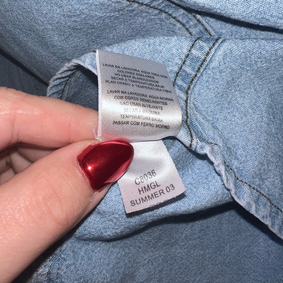 Harley-Davidson Denim Vest | Y2K Vintage | Size M - Picture 9 of 9